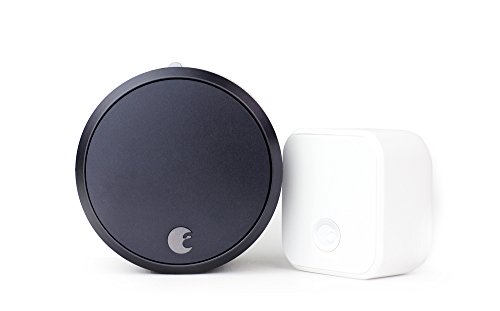 August Smart Lock Pro (3rd Gen) + Connect Hub - Zwave, Home Kit & Alexa Compatible - Gray