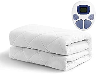 MAEVIS Heated Mattress Pad Full Size,10 Heat Setting,Quilted Electric Mattress Pads Fit up to 15