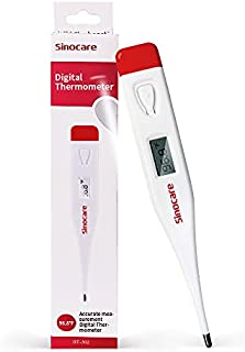 Sinocare Thermometer, Digital Thermometer Oral, Thermometer for Adults, Basal Body Temperature Monitor, Waterproof Electronic Axillary Underarm, Medical Rectal, Armpit Device - in Adults, Kids, Babies