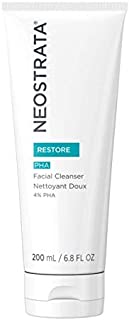 NEOSTRATA RESTORE PHA Hydrating Gel Facial Cleanser; Sensitive Skin Exfoliating Blackhead Remover; Pore Minimizer; Acne Face Wash Makeup Remover with Glycine for Collagen & Polyhydroxy Acid 6.8 ounces