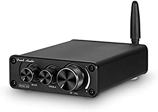 Nobsound G3 2 Channel Bluetooth 5.0 Power Amplifier 100W Class D Hi-Fi Stereo Audio Mini Amp Wireless Receiver Home Theater Treble Bass Control (Black)