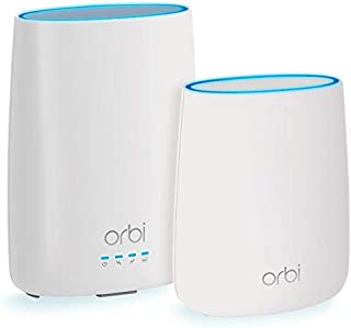 NETGEAR Orbi Built-in-Modem Whole Home Mesh WiFi System with all-in-one cable modem and WiFi router and single satellite extender with speeds up to 2.2 Gbps over 4,000 sq. feet, AC2200 (CBK40)