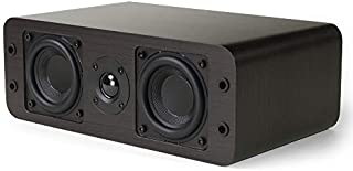 Micca OoO Center Channel Bookshelf Speaker with 3-Inch Woofers and Silk Tweeter (Dark Walnut, Each)