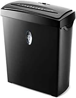 RAGU Paper Shredder, 6-Sheet Capacity Cross-Cut Paper and Credit Card Shredder with Paper Jam Proof System, 2.9 Gallon