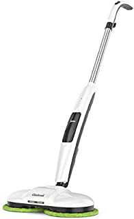 Gladwell Cordless Electric Mop, 3 in 1 Spinner, Scrubber and Waxer Quiet and Powerful Cleaner, Spin Scrubber and Buffer, Polisher for Hard Wood, Tile, Vinyl, Marble And Laminate Floor, White