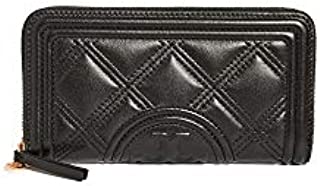 Tory Burch Women's Fleming Soft Zip Continental Wallet, Black, One Size