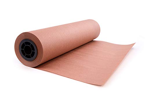 Pink Kraft Butcher Paper Roll Peach, Great Wrapping Paper for Beef Briskets, Smoking Paper For BBQ Meat, USA Made, All Natural Food Grade, Unbleached, Unwaxed, Uncoated Sheet (24