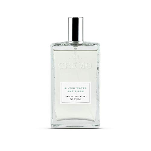 Cremo Silver Water & Birch Cologne Spray, A Crisp Scent with Notes of Forest Moss, Lavender and White Birch, 3.4 Oz