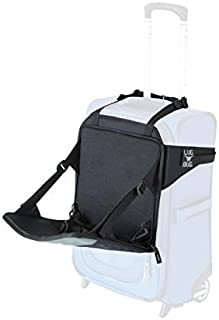 Lugabug Travel Seat, Child Carrier for Carry-On Luggage - Family Travel at Airport Made Easy (Black/Grey)