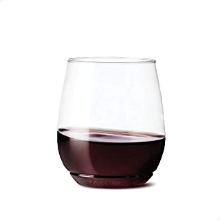 TOSSWARE POP 14oz Vino SET OF 12, Recyclable, Unbreakable & Crystal Clear Plastic Wine Glasses