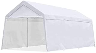 Quictent 10'x20' Carport Heavy Duty Car Canopy Garage Gazebo Car Shelter White