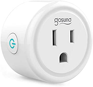 Mini Smart Plug Gosund Wifi Outlet Works with Alexa Google Assistant, No Hub Required, ETL and FCC Listed Only 2.4GHz Wifi Enabled Remote Control Wifi Smart Socket