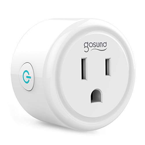 Mini Smart Plug Gosund Wifi Outlet Works with Alexa Google Assistant, No Hub Required, ETL and FCC Listed Only 2.4GHz Wifi Enabled Remote Control Wifi Smart Socket