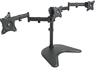 VIVO Triple Monitor Mount Fully Adjustable Desk Free Stand for 3 LCD Screens up to 24 inches STAND-V003P