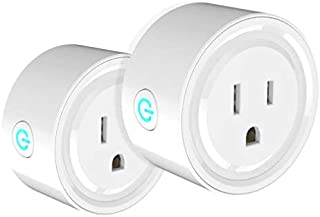 One Hour Smart Home Smart Plug Compatible with Alexa - WiFi Outlet Plug Mini Smart Socket Works with Amazon Echo and Google Home Assistant, No Hub Required 2 Pack