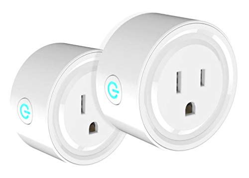 One Hour Smart Home Smart Plug Compatible with Alexa - WiFi Outlet Plug Mini Smart Socket Works with Amazon Echo and Google Home Assistant, No Hub Required 2 Pack