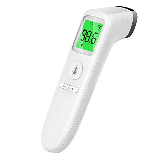 Touchless Thermometer, Forehead Thermometer with Fever Alarm and Memory Function, Ideal for Babies, Infants, Children, Adults, Indoor, and Outdoor Use