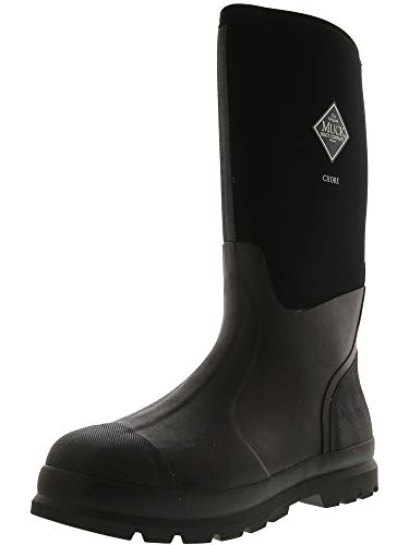 Muck Chore Classic Men's Rubber Work Boots,Black,Men's 10 M US/Women's 11 M US