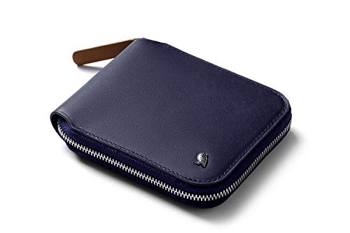 Bellroy Zip Wallet (Leather Zipper Wallet, RFID Blocking, Coin Pouch) - Navy