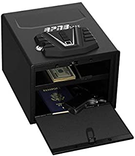 RPNB Gun Security Safe, Quick-Access Firearm Safety Device with Biometric Fingerprint & Digital Key Pad