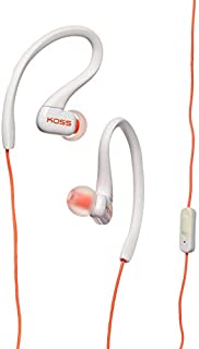 Koss KSC32i C Sport Clip Headphones, Coral