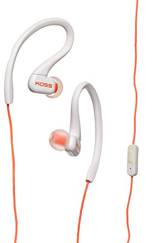 Koss KSC32i C Sport Clip Headphones, Coral