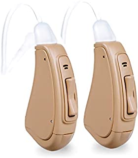 OTOFONIX Elite Digital Hearing Amplifier to Aid and Assist Hearing, Noise Cancelling (Pair, Beige)