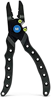 Mustad Heavy Duty Aluminum Fishing Pliers - Green, 7.5 Inches (MT124)