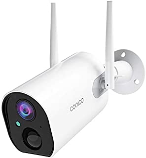 Conico Outdoor Security Camera, Wireless Rechargeable Battery Powered Camera 15000mAh, 1080P WiFi Surveillance Camera for Home with Night Vision, Two Way Audio, PIR Motion Detection, IP65 Waterproof