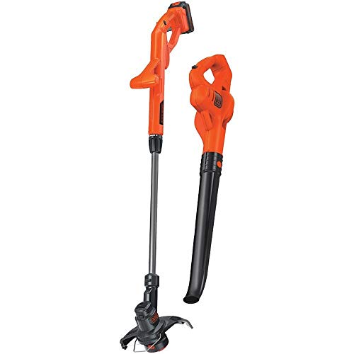 BLACK+DECKER 20V MAX String Trimmer / Edger and Sweeper Combo Kit, 10-Inch (LCC221)