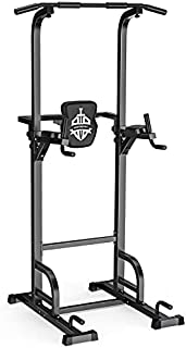 Sportsroyals Power Tower Dip Station Pull Up Bar for Home Gym Strength Training Workout Equipment, 400LBS.