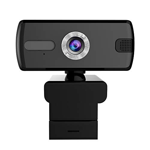 Webcam with Microphone, 360 Degree Rotation 1080P HD Webcam,USB Streaming Computer Web Camera with 110-Degree Wide View Angle, for Laptop,Desktop,Video Calling Recording Conferencing