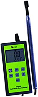 TPI 565C1 Digital Anemometer with Hot-Wire Probe, 0.2 to 20 m/s Velocity, -20 to +80° C Temperature