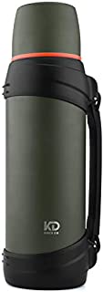 OKADI Large Coffee Thermos for Travel - 85oz Vacuum Insulated Bottle with Plastic Cup - Stainless Steel Double-Wall Vacuum Insulated Technology