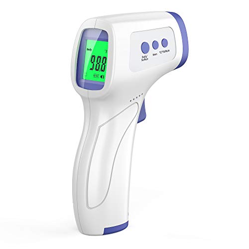 Touchless Thermometer for Adults, Forehead Thermometer for Fever, Body Thermometer and Surface Thermometer 2 in 1 Dual Mode Thermometer