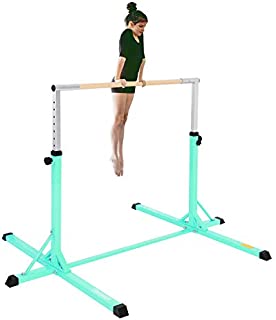 FBSPORT Gymnastics Trainning Kip Bar Expandable Horizontal Bar Adjustable Height Fitness Equipment for Home/Floor/Practice/Gymnastics/Training/Parkour