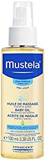 Mustela Baby Oil, Moisturizing Oil for Baby Massage, 3.38 oz