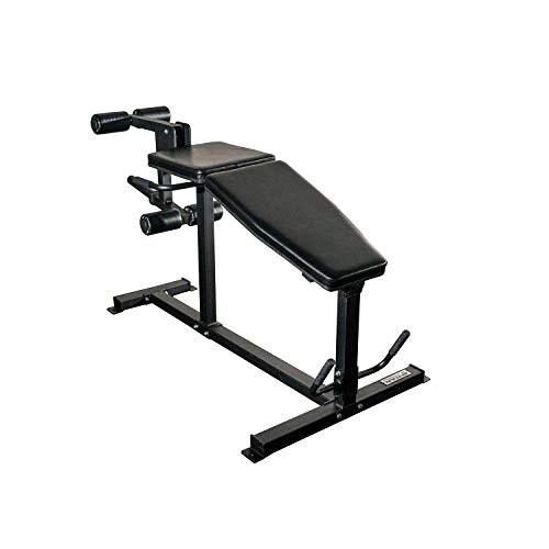 Titan Fitness Plate Loaded Lying Prone Hamstring Curl and Leg Extension Machine