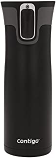 Contigo Autoseal West Loop Vacuum-Insulated Stainless Steel Travel Mug with Easy-Clean Lid, 20 Oz., Matte Black