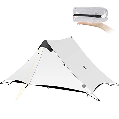 KIKILIVE Ultralight Tent 3-Season Backpacking Tent for 1-Person or 2-Person Camping, New LanShan Outdoor Camping Tent Shelter,Perfect for Camping, Trekking, Kayaking, Climbing, Hiking