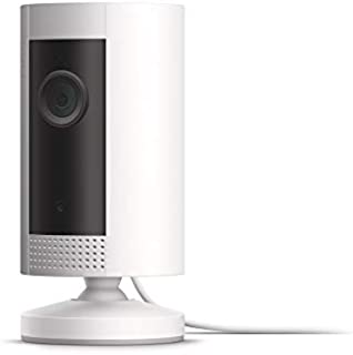 Ring Indoor Cam, Compact Plug-In HD security camera with two-way talk, Works with Alexa - White