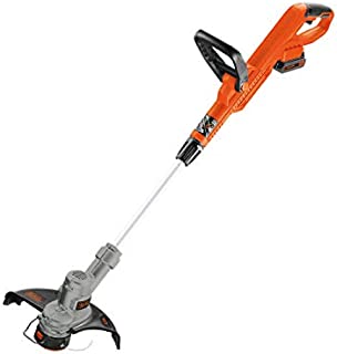 BLACK+DECKER LST300 20-Volt MAX Lithium String Trimmer & Edger with 2-Amp Battery, White