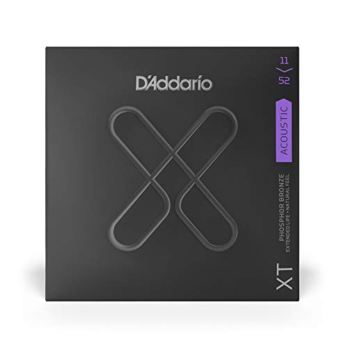 D'Addario XT Phosphor Bronze Acoustic Guitar Strings, Custom Light, 11-52