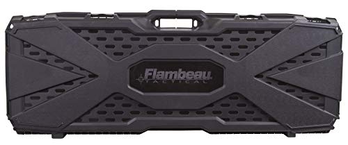 Flambeau Outdoors 6500AR AR Tactical Gun Case with ZERUST - 40 x 12 x 4 in. Hard Gun Case with Zerust Magazine Pockets and Straps for Ammunition, Firearm Storage Accessory