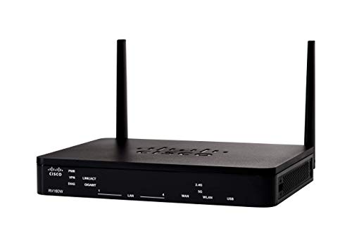 Cisco RV160W VPN Router with 4 Wireless Ports plus Wireless-AC VPN Firewall, Limited Lifetime Protection (RV160W-A-K9-NA)