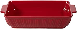 FE Baking Dish, Lasagna Pan, Ceramic Baking Pan 11x8 Oven Safe, Bakeware with Handles, Big volume for Dinner, Banquet and Party