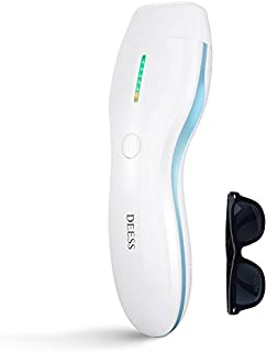 DEESS Laser Hair Removal System series 3 plus Blue, Permanent Hair Removal Device 350,000 flashes Home Use, Corded Design, no downtime.Cooling gel is not required, Gift: Goggles.
