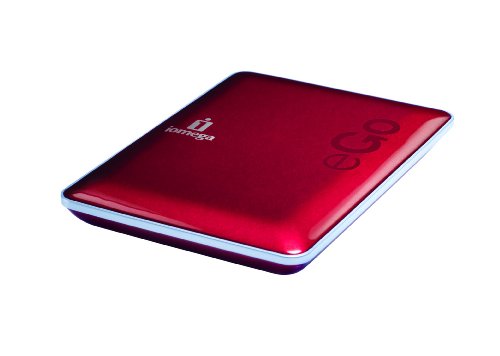 Iomega eGo 500 GB USB 2.0 Portable External Hard Drive 34619 (Ruby Red)