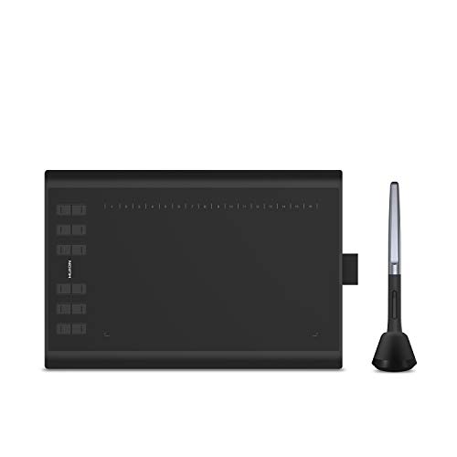 Huion Inspiroy H1060P Graphics Drawing Tablet with Tilt Response Battery-Free Stylus and 8192 Pen Pressure Sensitivity