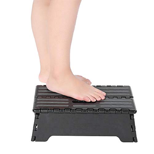 Zerone Step Stool, Mobility Step Stool Footstool Sturdy Enough to Support Adults and Safe Enough for Kids, Folding Ladder Storage Stool for Kitchen,Toilet,Camping, Travel ect